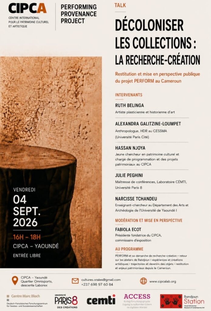 Decoloniser les collections : La recherche-création